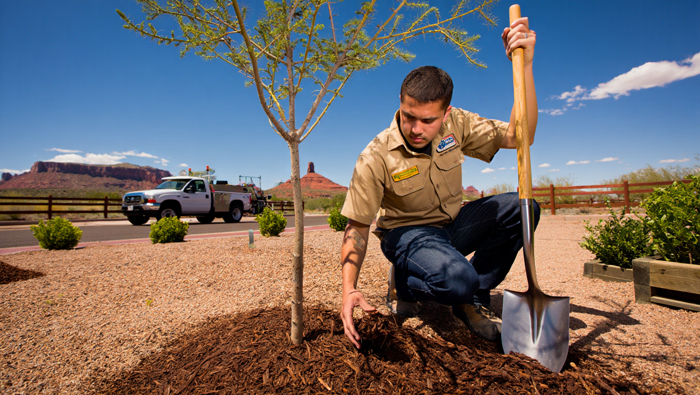 Phoenix landscape bed refresh and maintenance service
