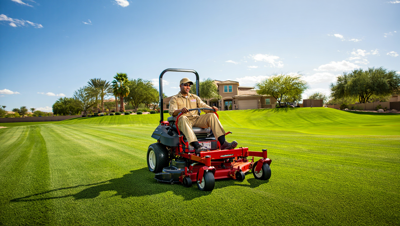 Landscape maintenance services in Phoenix AZ for clean and healthy yards