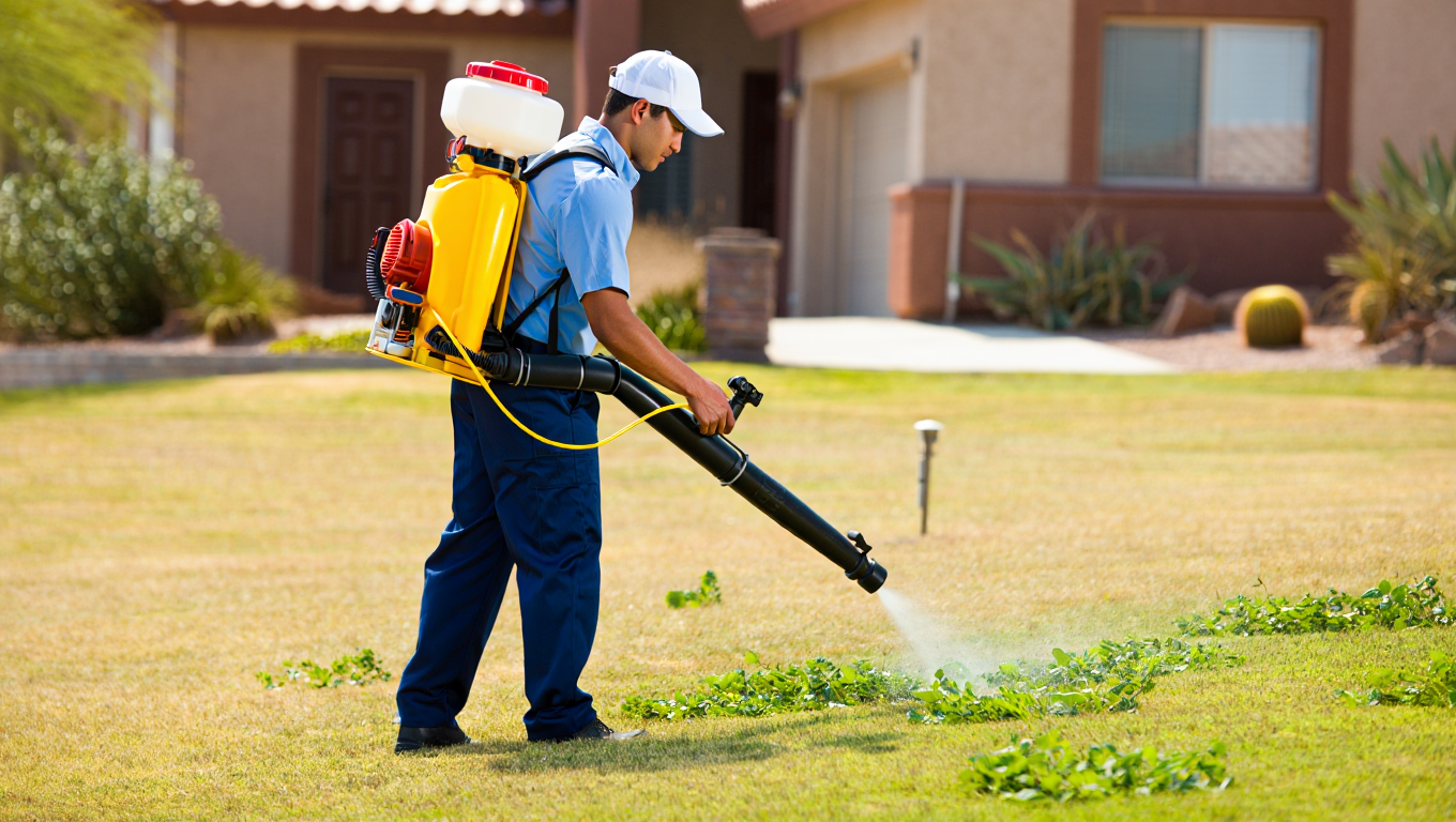 Weed control and landscape maintenance in Phoenix Arizona